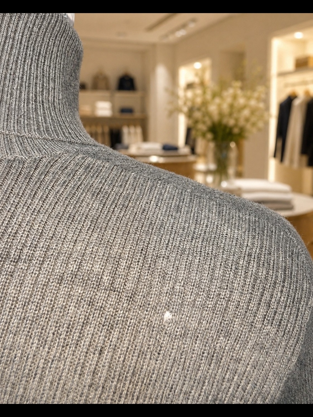 Ralph Lauren Gray Merino Wool Turtleneck Sweater Dress NWT XL - Picture 6 of 7